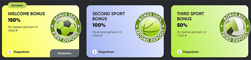 Спортивные бонусы Fresh casino